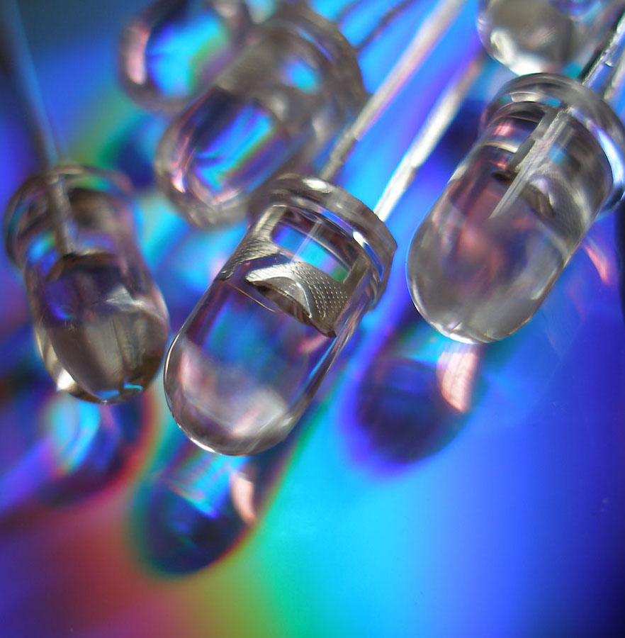 Leds Of Different Colour Isolated On A Black Background - Lumitron ...